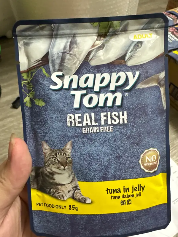 Pate Snappy tom real fish/real meat